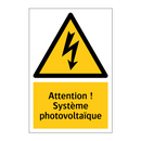 Attention ! Système photovoltaïque