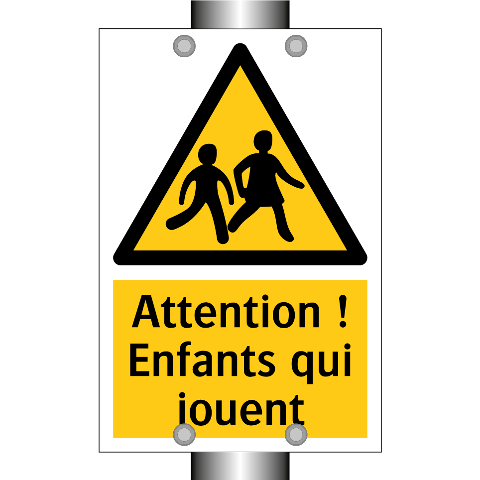Attention ! Enfants qui jouent