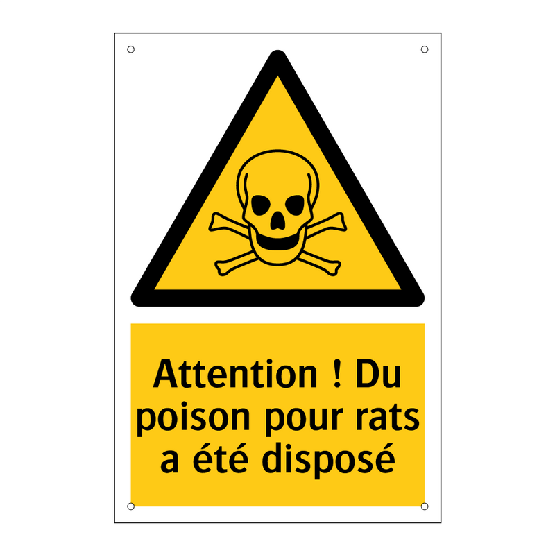 Attention ! Du poison pour rats a été disposé