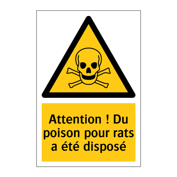 Attention ! Du poison pour rats a été disposé