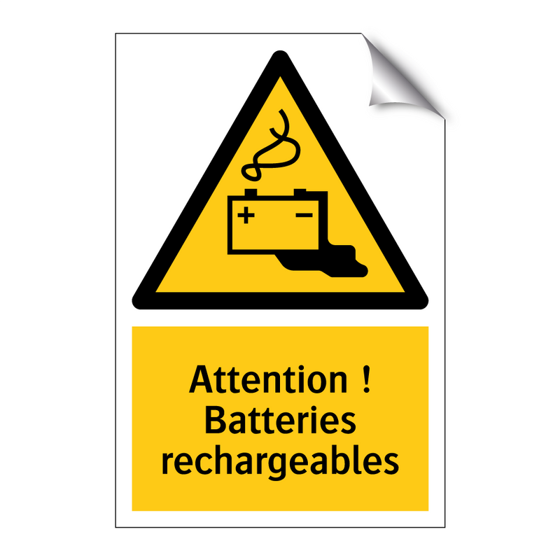 Attention ! Batteries rechargeables