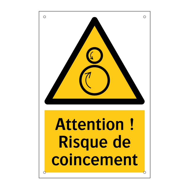 Attention ! Risque de coincement