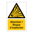 Attention ! Risque d'explosion