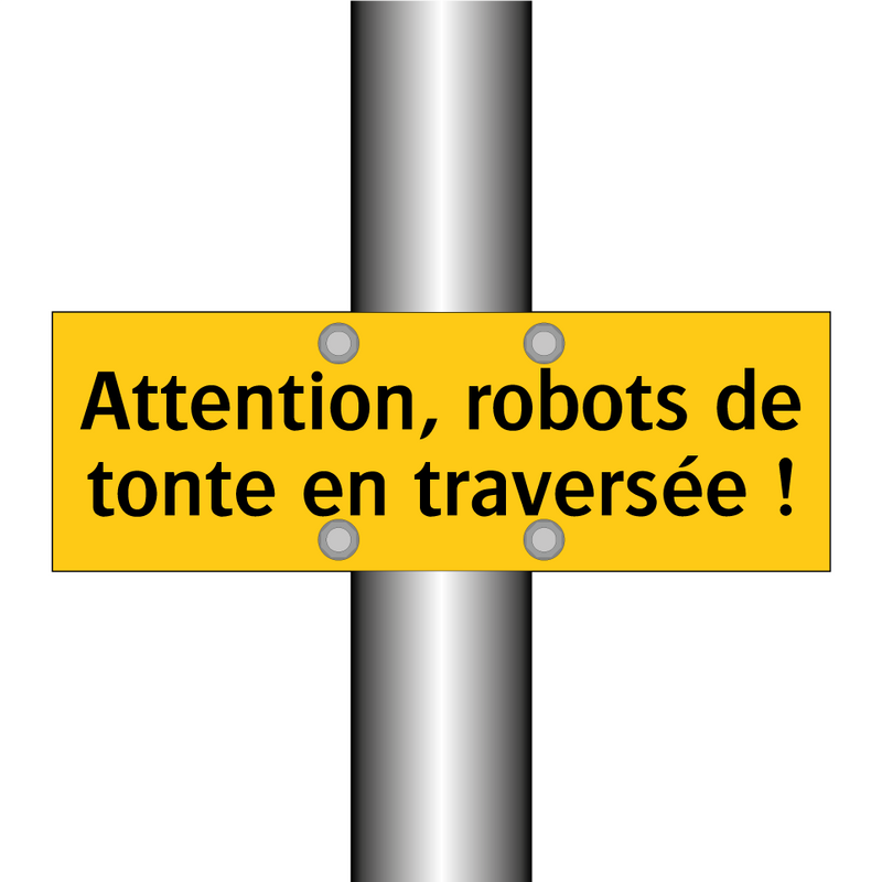 Attention, robots de tonte en traversée !