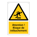 Attention ! Risque de trébuchement