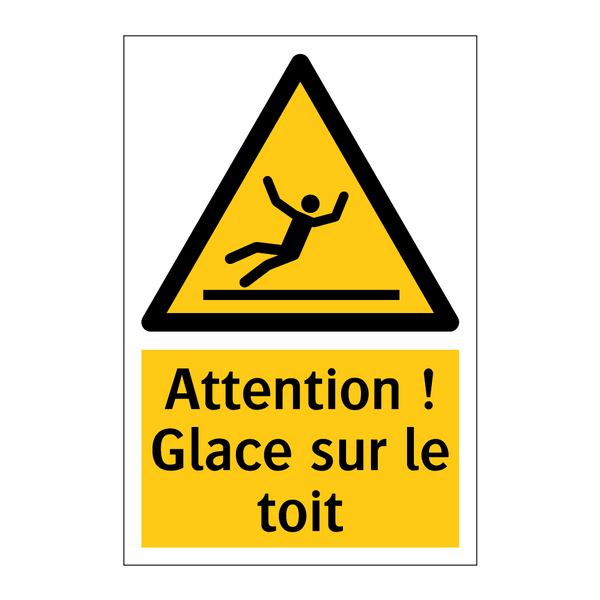 Attention ! Glace sur le toit