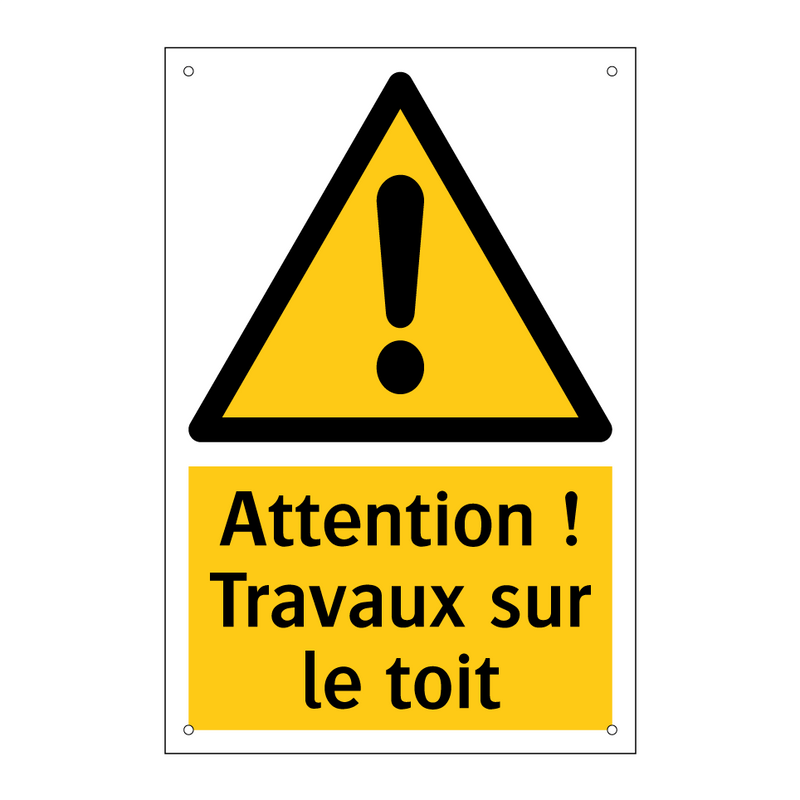 Attention ! Travaux sur le toit