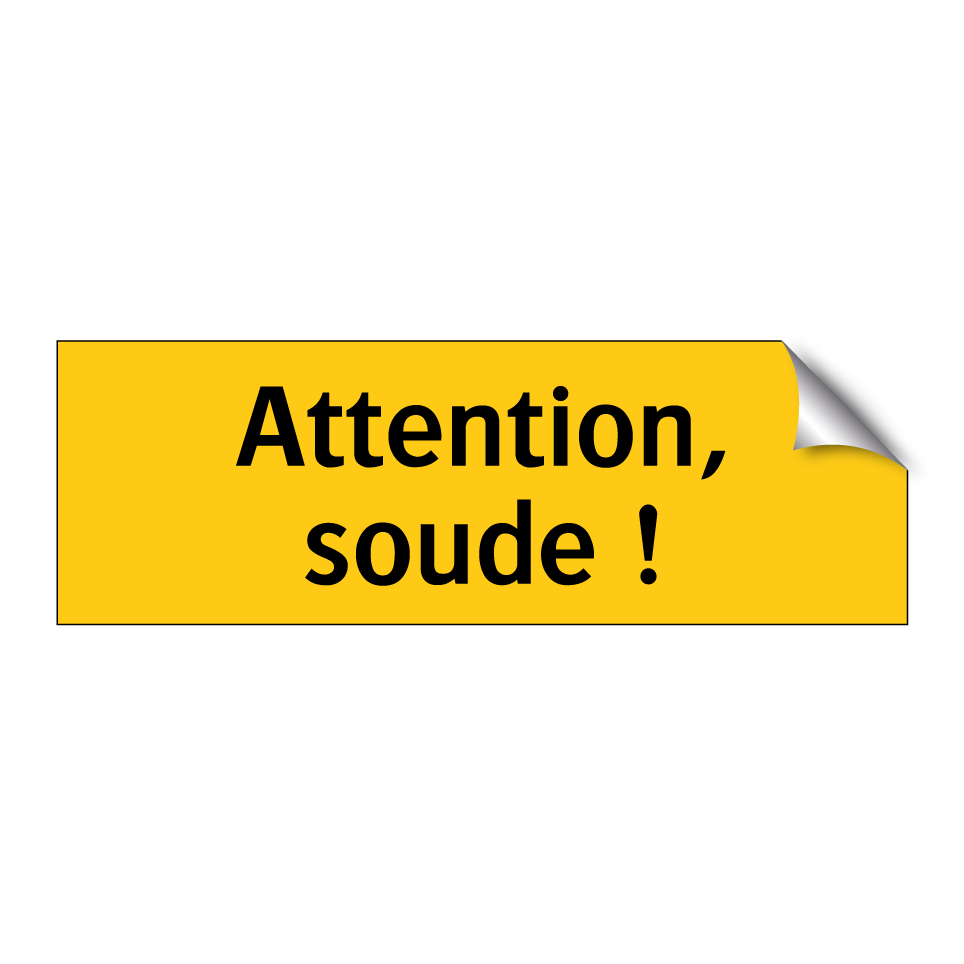 Attention, soude !