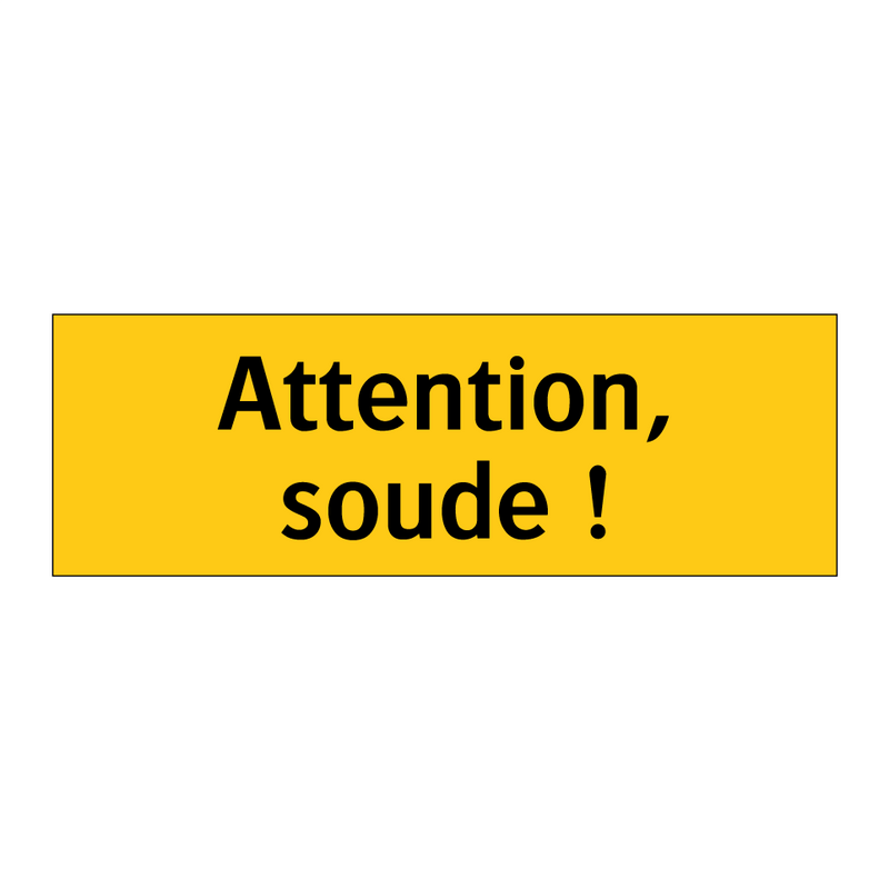 Attention, soude !