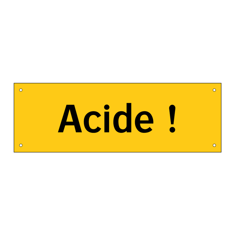 Acide !