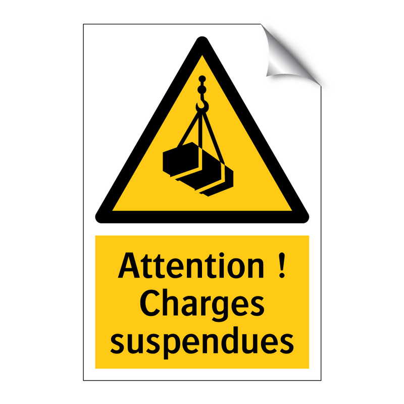 Attention ! Charges suspendues