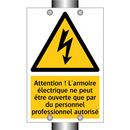 Attention ! L'armoire électrique ne peut être ouverte que par du personnel professionnel autorisé