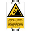 Attention ! Il y a un risque accru de chutes de pierres et de glissements de terrain sur cette section du chemin. La marche est interdite pendant les tempêtes, les orages et les fortes pluies !