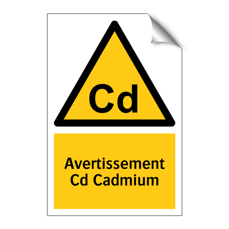 Avertissement Cd Cadmium