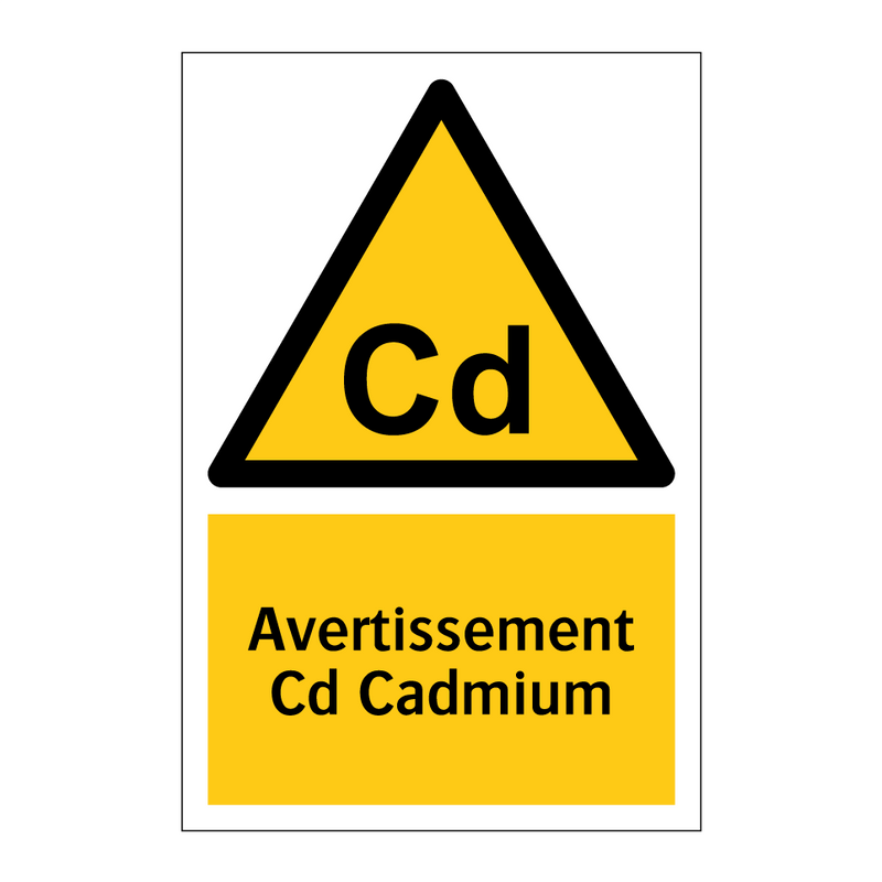 Avertissement Cd Cadmium