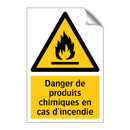 Danger de produits chimiques en cas d'incendie