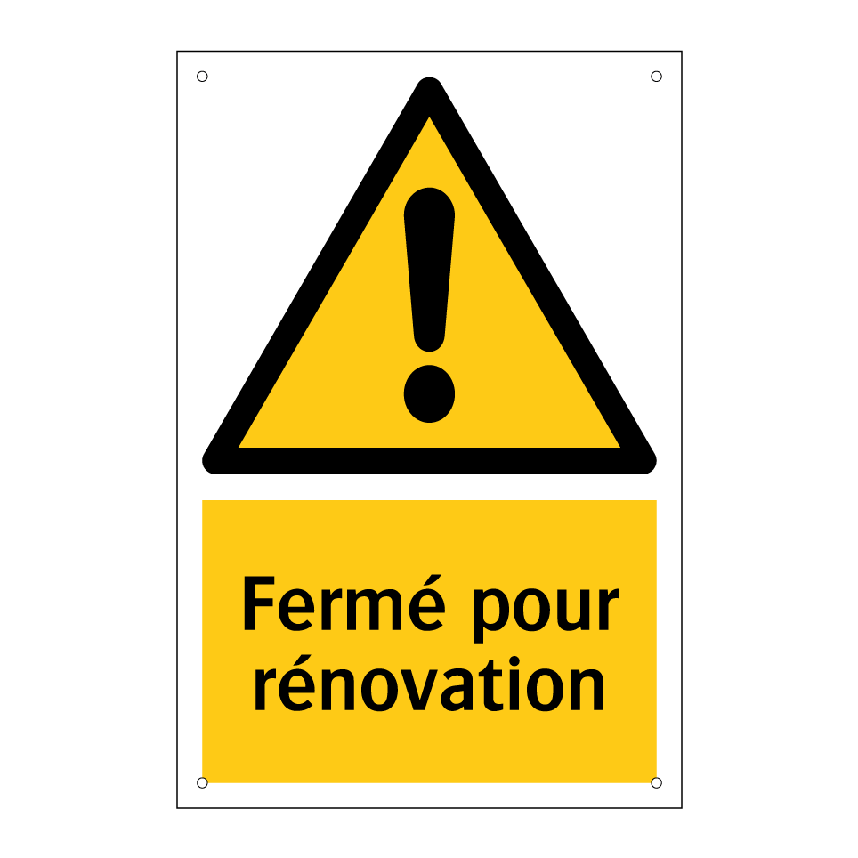 Fermé pour rénovation