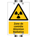 Zone de contrôle Attention Radiation