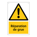 Réparation de grue