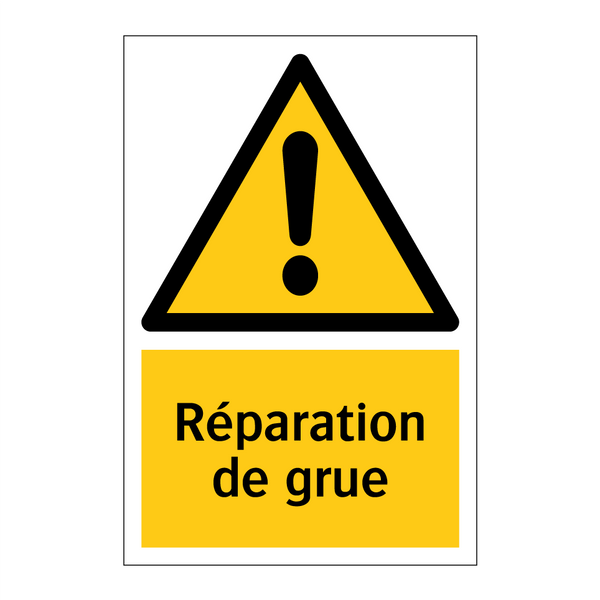 Réparation de grue