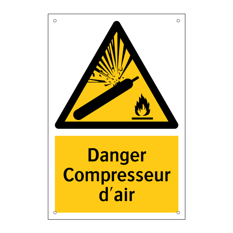 Danger Compresseur d'air