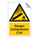 Danger Compresseur d'air