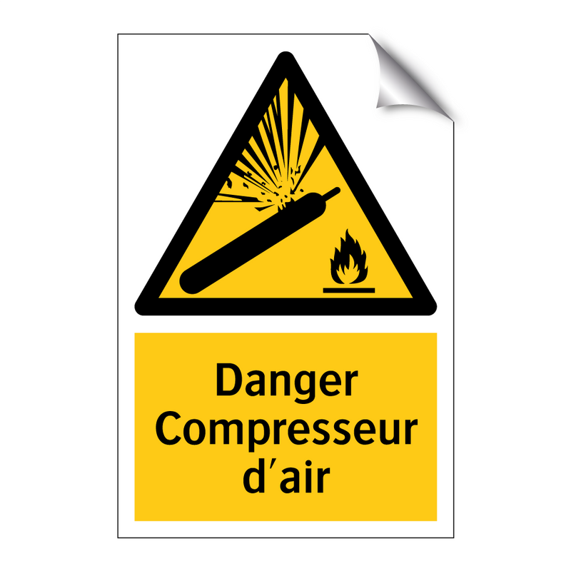 Danger Compresseur d'air