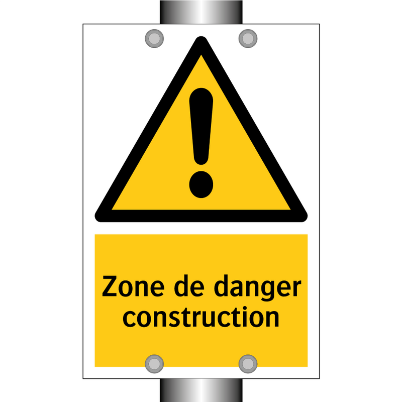 Zone de danger construction