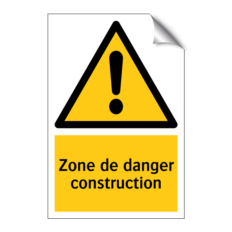 Zone de danger construction