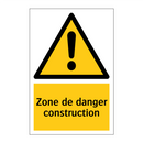 Zone de danger construction