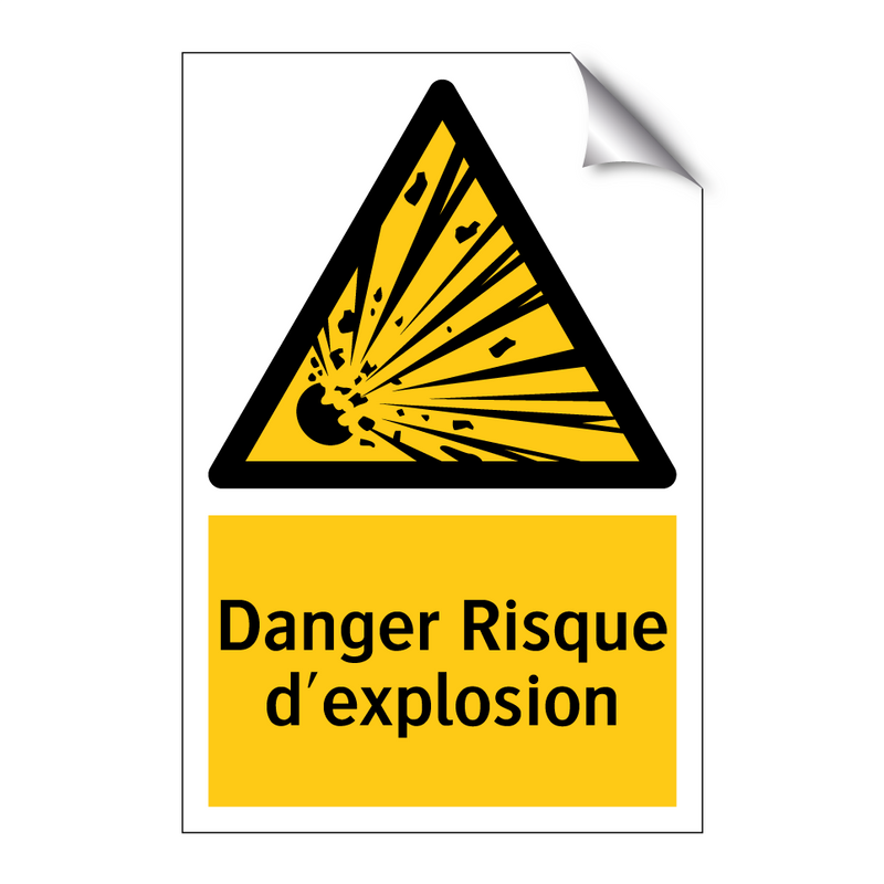 Danger Risque d'explosion