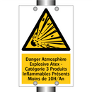 Danger Atmosphère Explosive Atex - Catégorie 3 Produits Inflammables Présents Moins de 10H/An