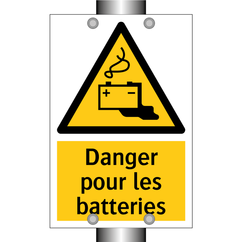 Danger pour les batteries