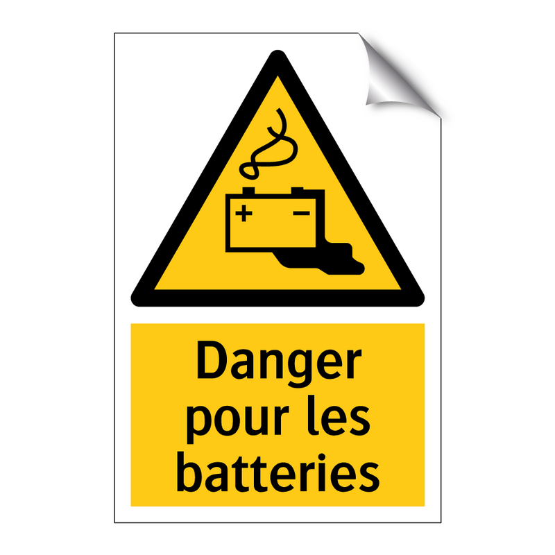 Danger pour les batteries