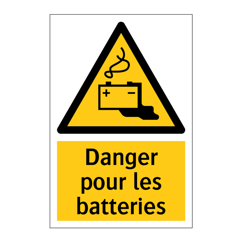 Danger pour les batteries