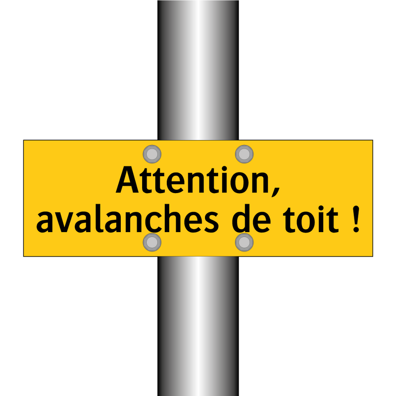 Attention, avalanches de toit !