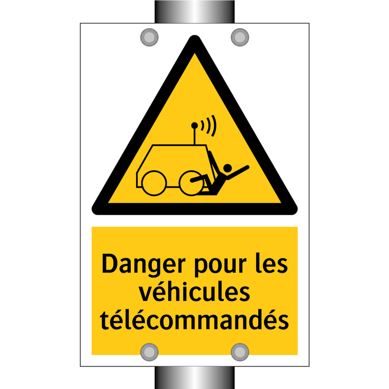 Danger pour les véhicules télécommandés