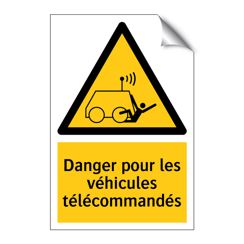 Danger pour les véhicules télécommandés