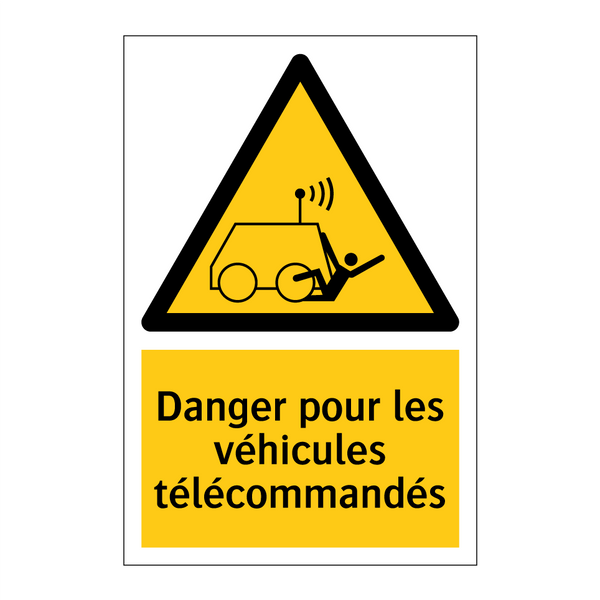 Danger pour les véhicules télécommandés