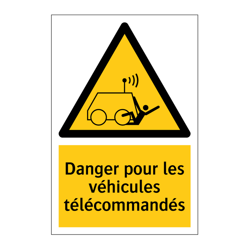Danger pour les véhicules télécommandés