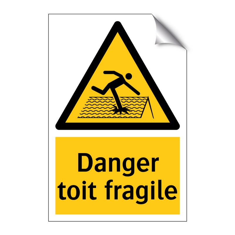 Danger toit fragile
