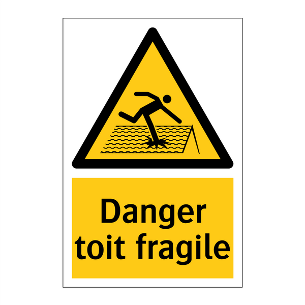 Danger toit fragile