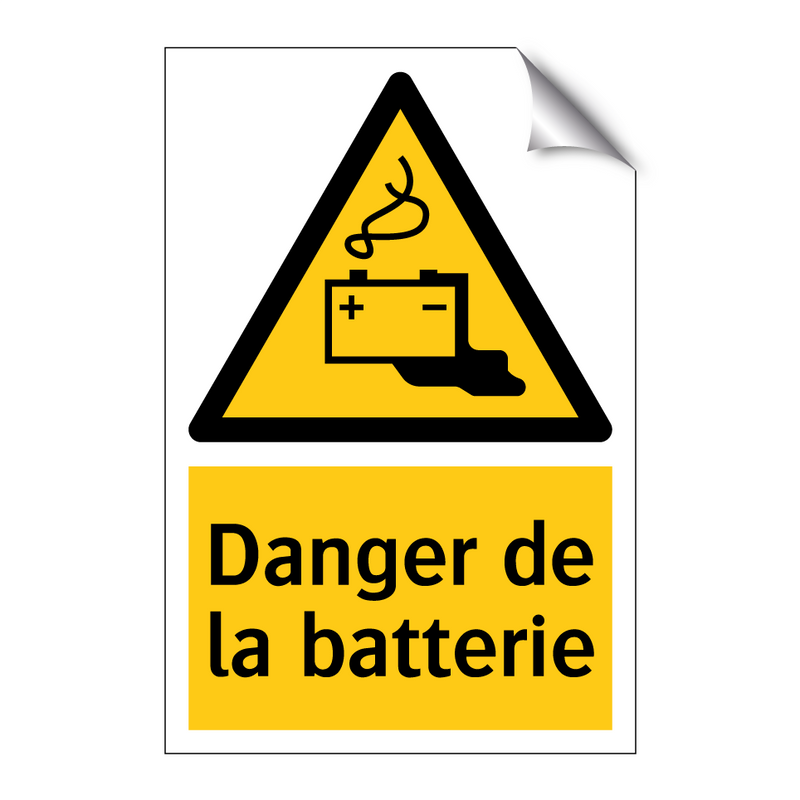 Danger de la batterie
