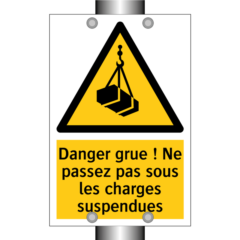 Danger grue ! Ne passez pas sous les charges suspendues
