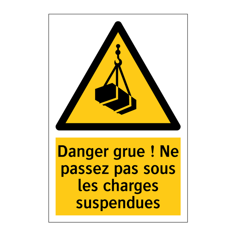 Danger grue ! Ne passez pas sous les charges suspendues