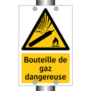 Bouteille de gaz dangereuse