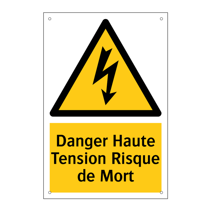 Danger Haute Tension Risque de Mort