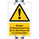 Danger d'effondrement lors de la démolition de la construction