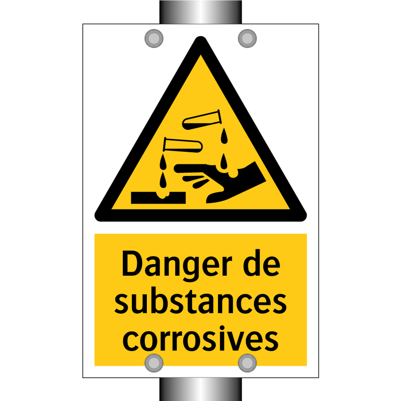 Danger de substances corrosives