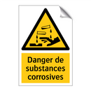 Danger de substances corrosives